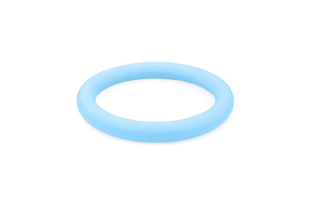 MasticAbili - Anello baby blu liscio
