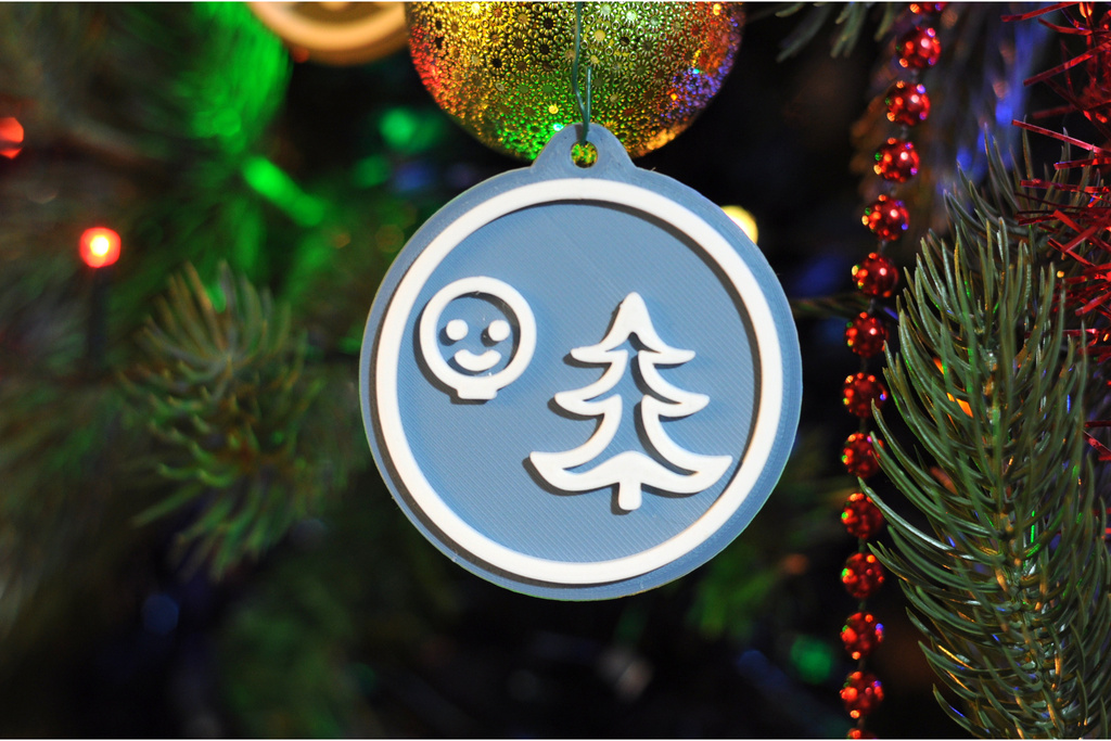 Decorazione buone feste caa - muted blue