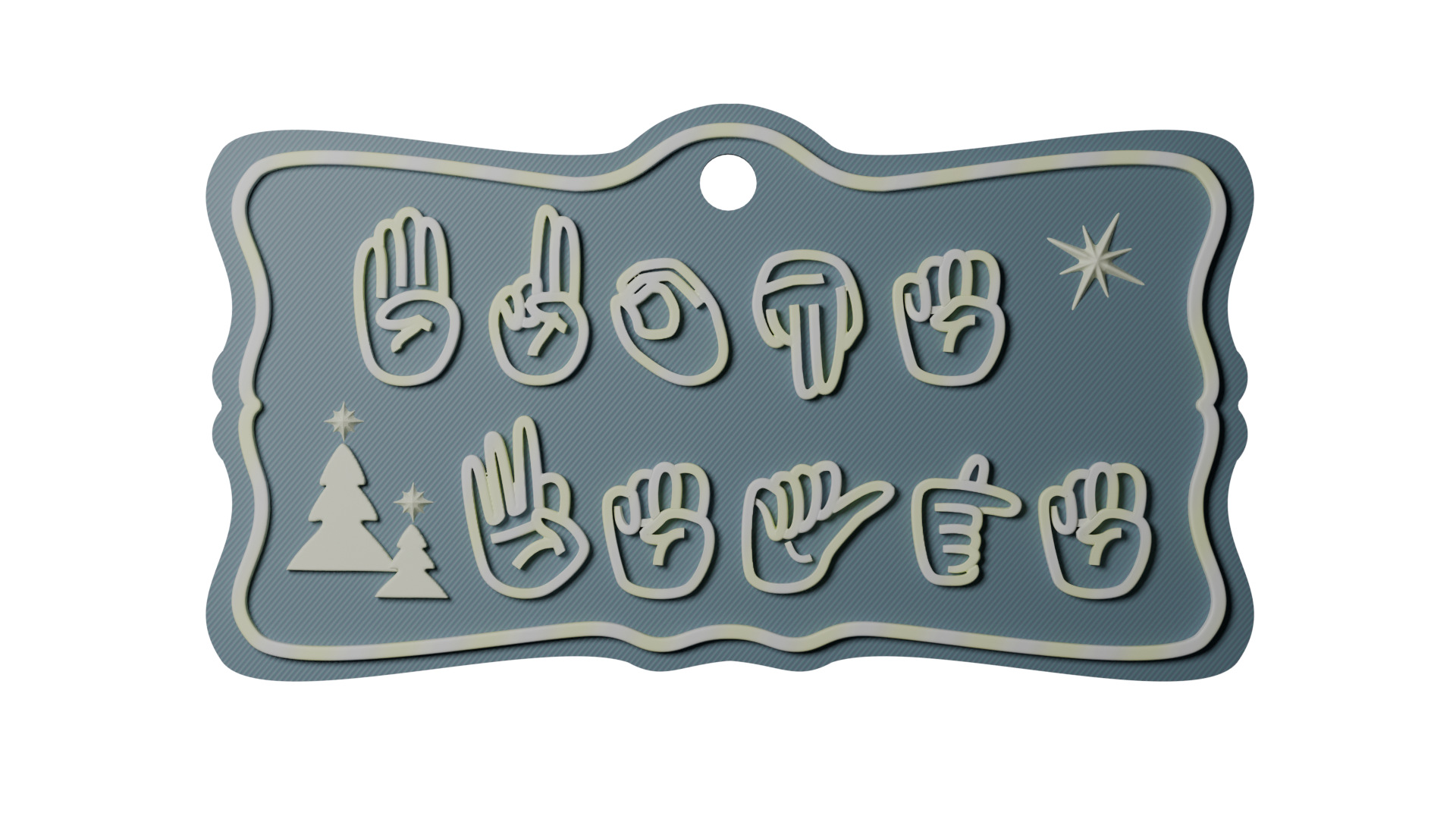 Decorazione buone feste LIS