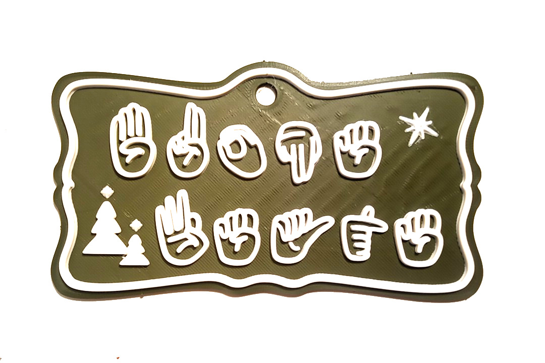 Decorazione buone feste LIS