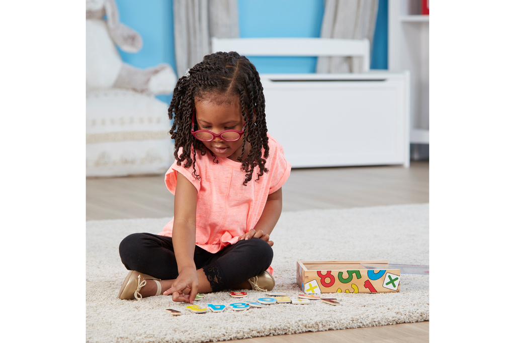 Numeri magnetici in legno