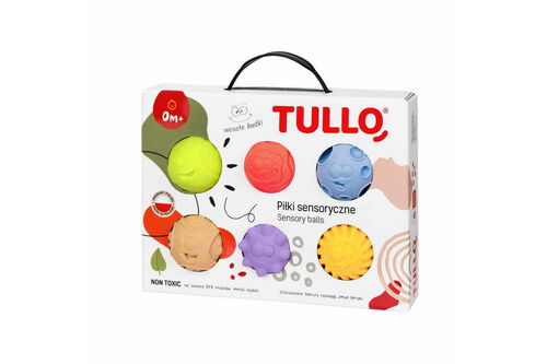 Palline sensoriali con rilievi - set di 6