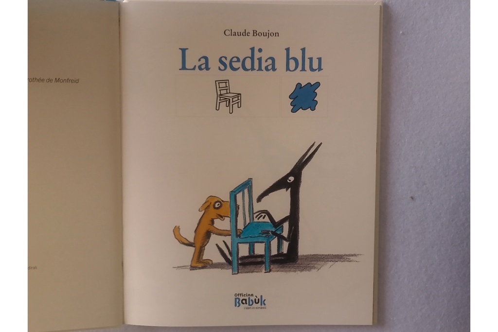 La sedia blu. In CAA